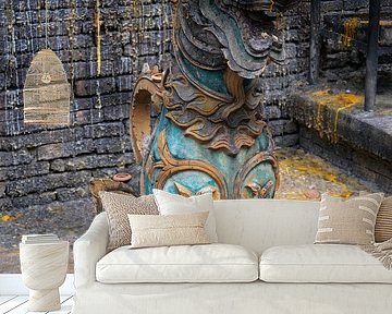 Temple guard at Wat Lok Molee - Chiang Mai, Thailand by Minimalistic Travel Photography by.Rieneke