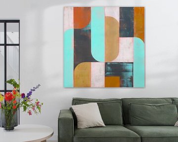 Formen im Gleichgewicht zwischen Farbe und Linie von Color Square