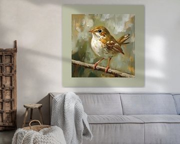 Zwischen Blatt und Himmel ein Blick voller Leben