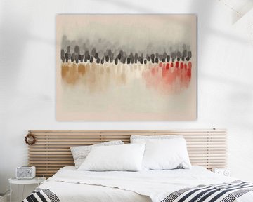 Abstrakter Minimalismus in sanften Farbtönen