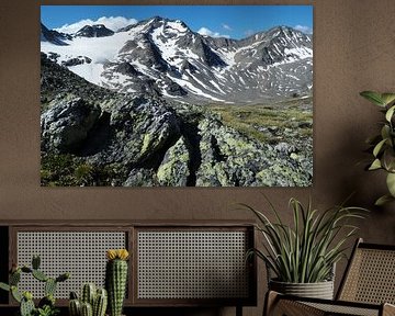 Tyrol du Sud - photographie de montagne impressionnante du Piz Rims et de ses montagnes. sur Miriam Schwarzfischer Fotografie
