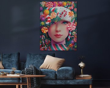 Visage d'hiver de la parade de la menthe poivrée