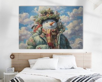 Bonnet de Noël Bonhomme de neige