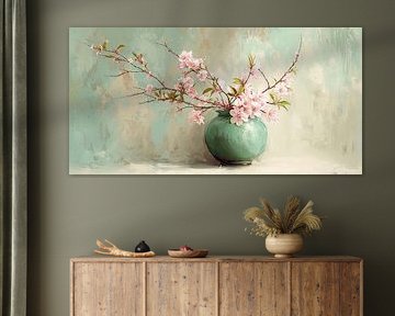 Blossoms in Sage Green no. 1 by Studio BB