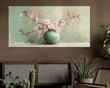 Blossoms in Sage Green no. 3 by Studio BB