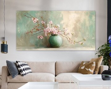 Blossoms in Sage Green no. 4 by Studio BB