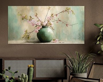 Blossoms in Sage Green no. 6 by Studio BB