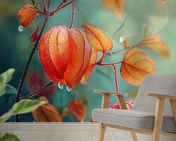 Physalis in Dauwdruppels