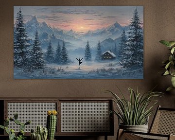 | Sérénade d'arbres d'hiver - paysage d'hiver