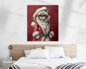 Chat du Père Noël sur Jacky