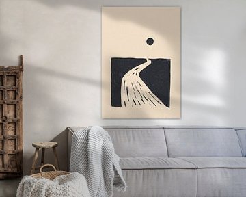 Abstrakter Weg zum Mond von Niklas Maximilian