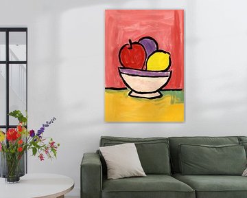 Bunte Früchte im Minimalstil von Niklas Maximilian