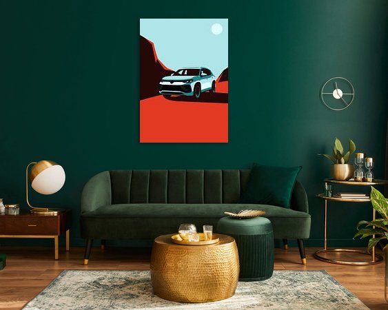 Example of the artwork in a room