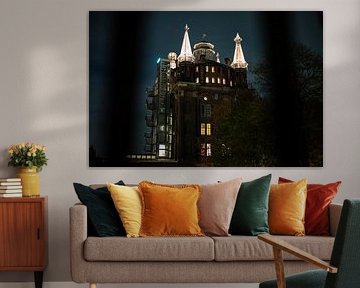 Villa Augustus bij nacht – Dordrecht van Mark de Groot