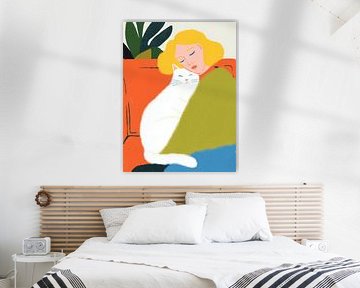 Common cat happiness | Painting by Frank Daske | Foto & Design