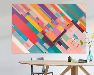 Kleurrijk Geometrisch 2 van Claudio Chagas Pereira