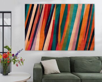 Colorful Mountain Peaks