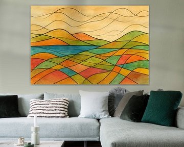 lineare Landschaft von Claudia Gründler