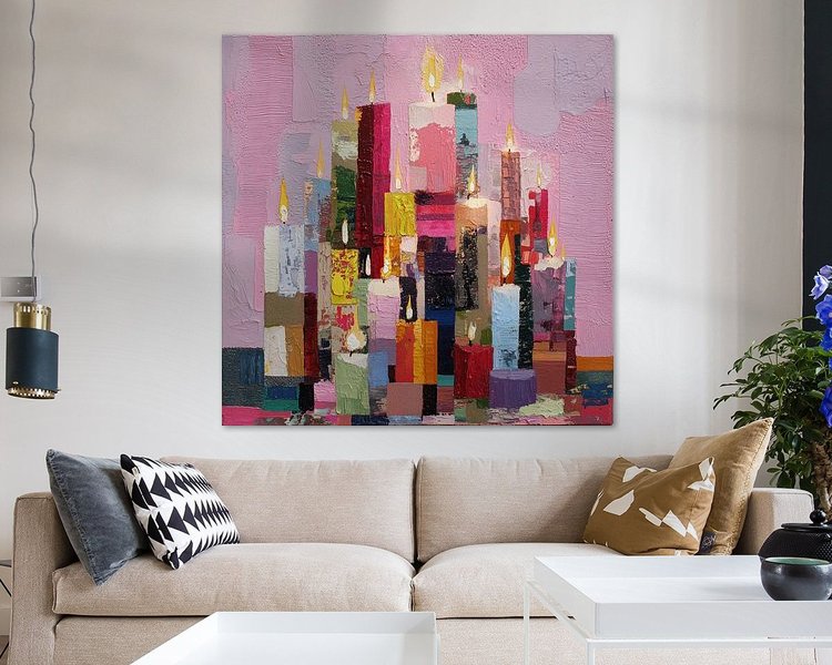 Example of the artwork in a room