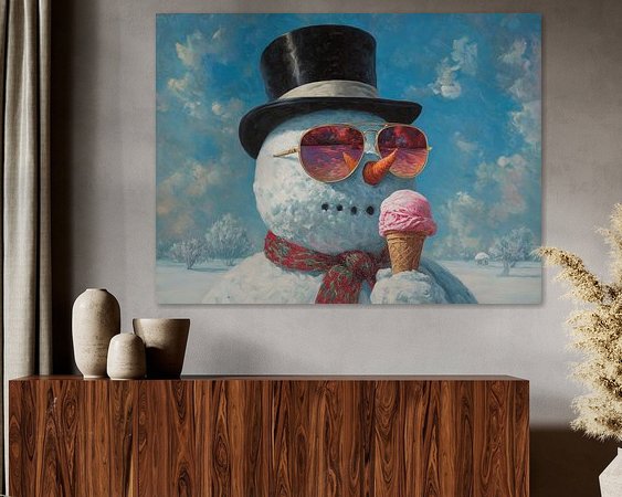 Example of the artwork in a room