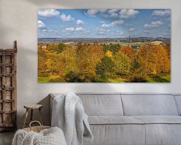 Ansicht von Vaals in Herbstfarben von John Kreukniet