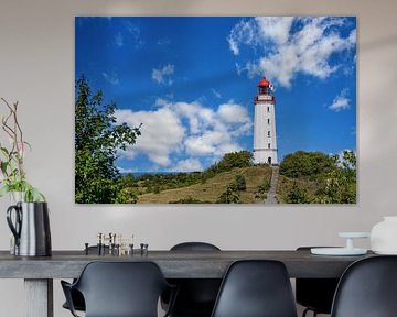 Vue du phare depuis l'île de Hiddensee sur la mer Baltique sur Andreas Völkel