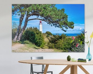 Vue du phare depuis l'île de Hiddensee sur la mer Baltique sur Andreas Völkel