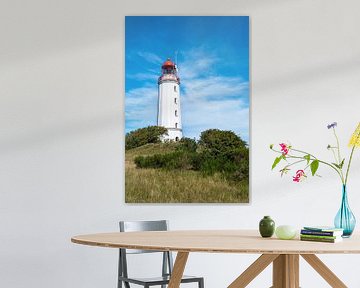 Vue du phare depuis l'île de Hiddensee sur la mer Baltique sur Andreas Völkel