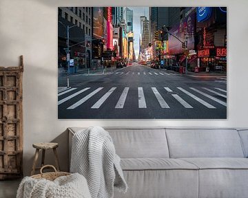 Times Square in New York early in the morning by Tim Vlielander