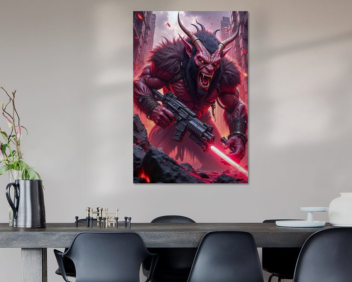 Example of the artwork in a room
