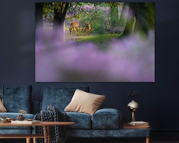 Wie ein Märchen Ziege mit Kalb