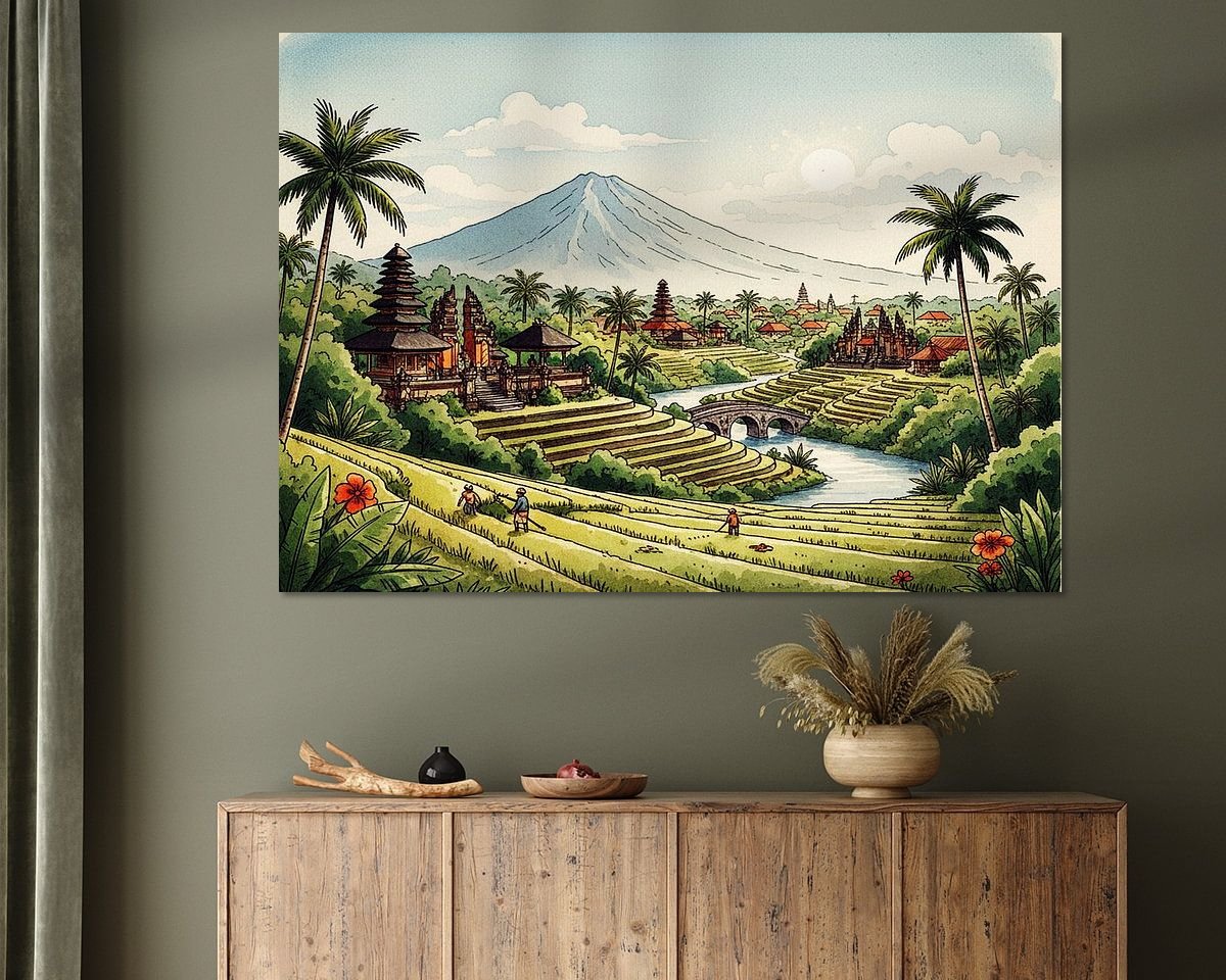 Example of the artwork in a room