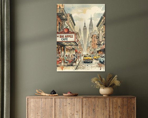 Example of the artwork in a room