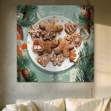 Still Life with Christmas Cookies von Marja van den Hurk