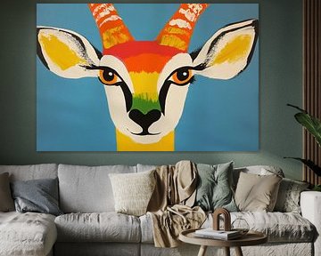 Antilope met Kleur van Modern Collection