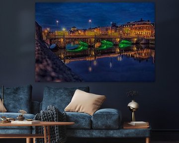 Ha'penny bridge in Dublin, Ireland