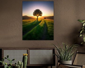 Pfad zum Sonnenaufgang