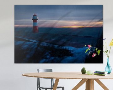 Noorderhoofd bij zonsondergang van Caatje Clicks