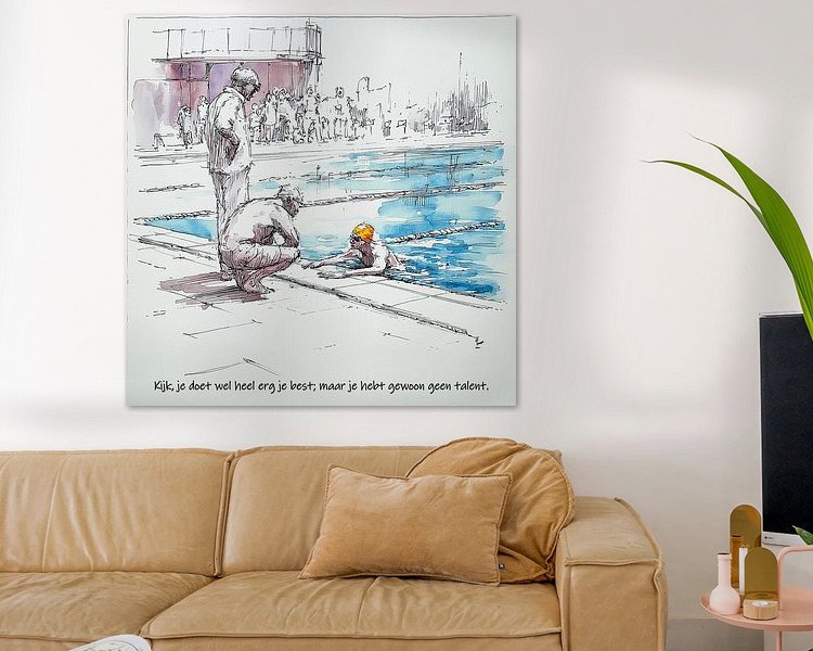 Example of the artwork in a room