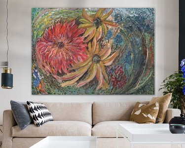 Example of the artwork in a room