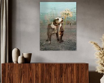 Beste Freunde, ein Kind mit seinem Hund von A perfect day studio