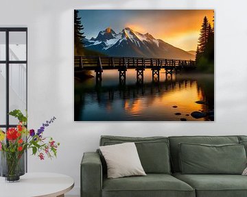 Brücke ins Abendlicht