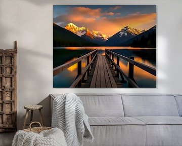 Gipfel im Wasserspiegel