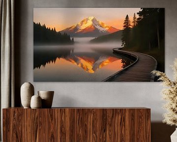 Steg in die Zwielichtstille