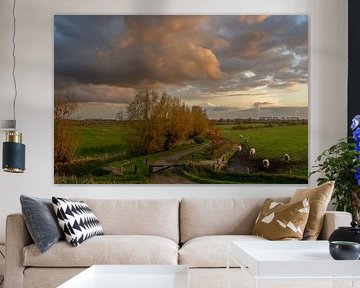 Gelderseaarde in late evening light by Gert van Eck