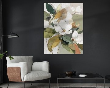 In Blüte zwischen Olivgrün und Ockerlicht von Color Square