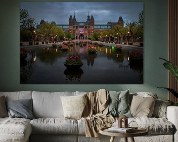 Uitzicht op het Rijksmuseum in Amsterdam, 2020 7803 x 5205 pixe van Amsterdam.Photos