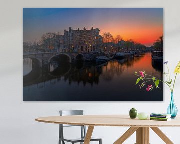 Uitzicht vanaf de Papiermolensluis in Amsterdam, 2020 - 9 van Amsterdam.Photos