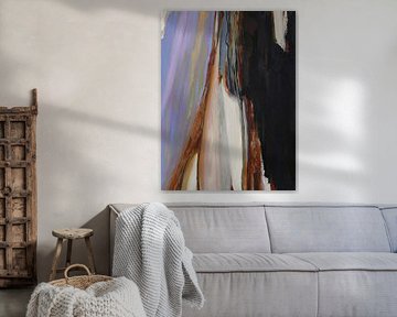 Lavendel Licht - Moderne Abstracte Kunst voor Interieurdesign van Marina Kozyr