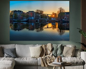 Blick auf die Walter-Süskind-Brücke in Amsterdam, 2021 - 26 von Amsterdam.Photos